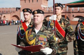 Тульские кадеты приняли присягу в Кремле