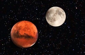 Туляки смогут увидеть уникальное явление - сближение Луны с Марсом