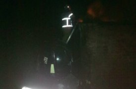 В Одоевском районе загорелся дом под дачу