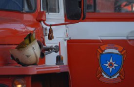 В Белевском районе загорелась баня