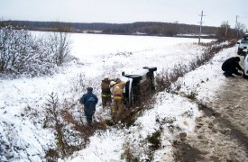 Под Тулой перевернулся «Рено Логан»