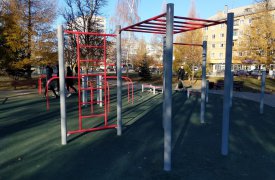 В Могилевском сквере установили спортивное оборудование