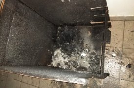 В Туле загорелся подъезд жилого дома