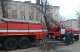 В Туле на ул. Марата 19 пожарных тушили чердак