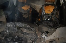 Ранним утром в Туле загорелась 