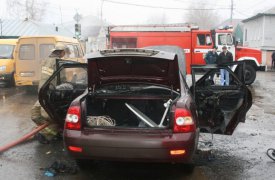 В Новомосковске мужчина сжёг машину бывшей