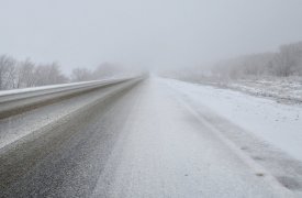 Тульских водителей предупреждают о тумане, мокром снеге и гололедице