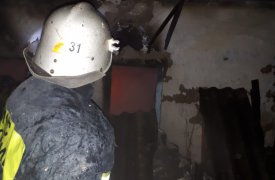 При пожаре в одной из деревень Щекинского района пострадал человек