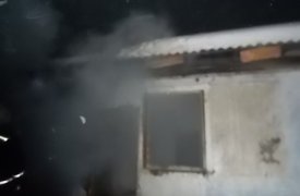 В поселке Приупский Киреевского района загорелся мусор
