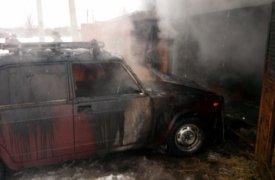 В Куркино загорелся 