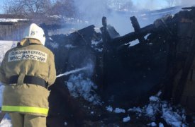 В селе Сороченка сгорел сарай