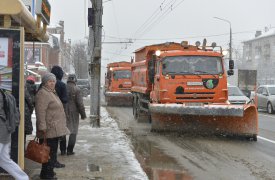 Тульские улицы убирают от снега