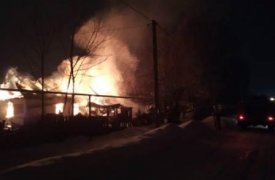 Ночью в Богородицком районе сгорел жилой дом