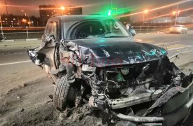 В Туле на ул. Рязанской в жутком ДТП разбился внедорожник