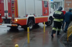 Накануне вечером в Туле на ул. Бр. Жабровых произошёл пожар в многоэтажке