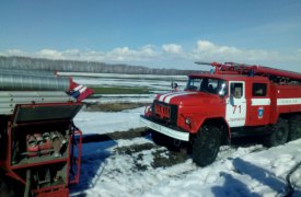В Богородицком районе сгорел сарай