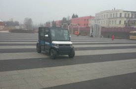Исторический центр Тулы полицейские патрулируют на электрокарах