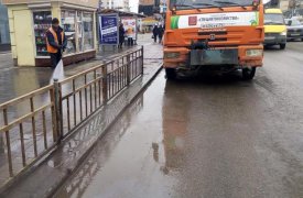 В Туле проинспектировали работы по уборке городских улиц