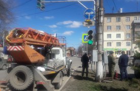 Светофор на пересечении ул. Болдина и Оружейной подключили к бесперебойнику