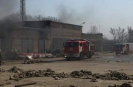 В Алексине произошел пожар в кирпичном здании