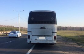 Под Тулой пассажирский автобус снова попал в ДТП