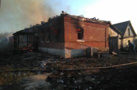 В Белевском районе сгорел жилой дом