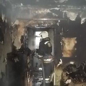 В Киреевске человек пострадал во время пожара в жилом доме