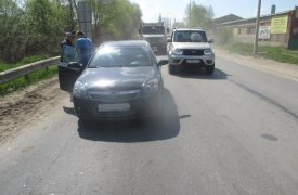 В Туле мотоциклист влетел в иномарку