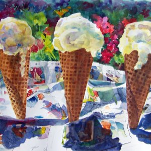В Туле на Казанской набережной любителям живописи бесплатно раздадут мороженое