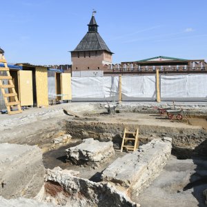 На раскопках в Тульском кремле нашли останки человека и отправили их на исследование