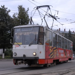 Трамвай слетел с рельс в центре Тулы