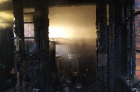 Под Тулой на пожаре пострадал человек