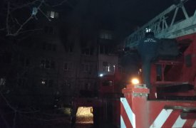 В Туле на улице Максимовского произошел пожар: из огня спасли 5 человек