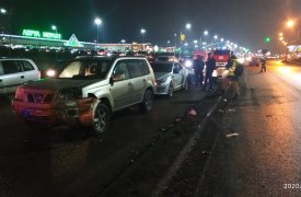 В Туле на Восточном обводе взорвавшееся колесо спровоцировало массовое ДТП