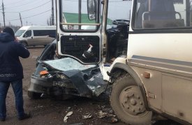 Авария с участием автобуса и «ВАЗа» под Тулой: водитель скончался на месте происшествия