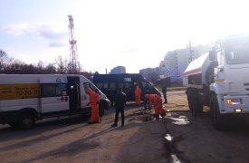 В Туле остановки и общественный транспорт дезинфицируют в усиленном режиме
