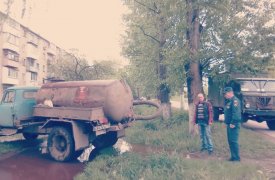 В Кимовске устранили коммунальную аварию