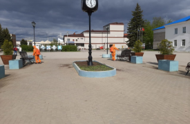 Спасатели продезинфицировали станцию Тарусскую в Тульской области