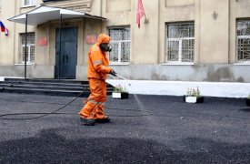 В Тульской области спасатели дезинфицируют военкоматы