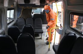 Более 1000 едениц транспорта обеззаразили за неделю тульские спасатели