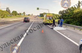35-летний мотоциклист погиб в ДТП на трассе под Тулой