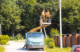 В тульском Басово установили новое освещение