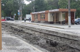 На ул.Фридриха Энгельса в Туле продолжается масштабный ремонт