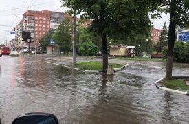 Тулу накрыл проливной дождь