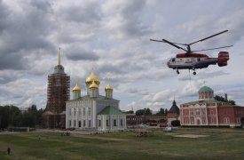 На колокольню в тульском кремле установили часы и шпиль