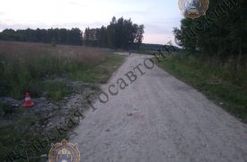 В Тульской области бесправный водитель квадроцикла опрокинулся на дороге