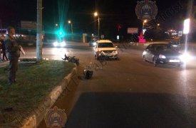 В Тульской области несовершеннолетний водитель скутера влетел в легковушку
