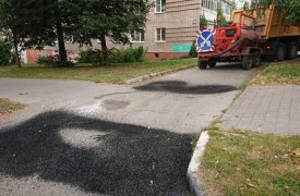 В Туле и пос. Ленинский проводят ямочный ремонт дорог