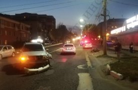 В Туле на ул. Кутузова в результате ДТП госпитализирован мотоциклист