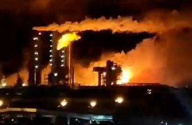 Пожар в Новомосковске на заводе «Азот» произошел из-за разгерметизации трубопровода